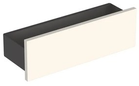 Etajera de perete gri nisip Geberit Smyle Square 45 cm cu 3 cuiere pentru prosoape