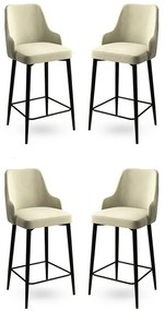 Set de scaune de bar Enox Cream, 4 buc.