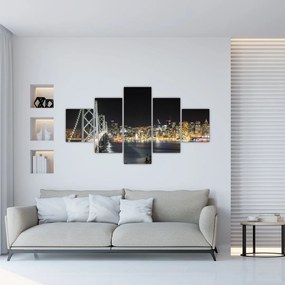 Tablou cu podul Brooklin și New York (125x70 cm), în 40 de alte dimensiuni noi