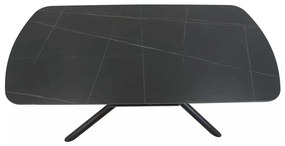 Masă de bucătărie Valmir 160 x 90 cm, negru