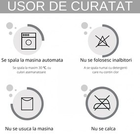 Set huse elastice din catifea pentru canapea 3 locuri + 2 fotolii, cu brate, alb murdar, HCCJS-10