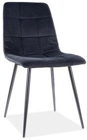 Scaun de sufragerie Marlana (Negru + Negru). 1050508