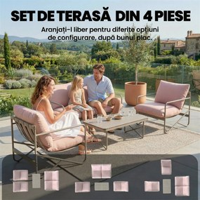 Outsunny canapea terasă relaxare | Aosom Romania