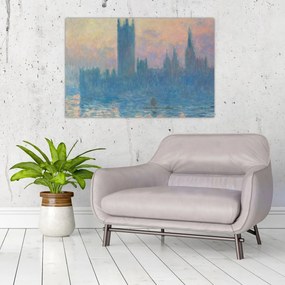 Tablou - Claude Monet, The Houses of Parliament, Sunset, reproducere (90x60 cm)