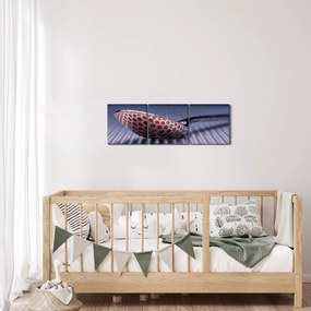 Tablou cu oglindire (cu ceas) (90x30 cm)
