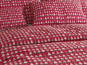 Lenjerie de pat din bumbac BURGUNDY TREES vinove Dimensiune lenjerie de pat: 2 buc 70 x 90 cm | 200 x 220 cm
