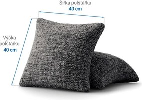 Gaico Huse bielastice VITTORIA gri feţe de pernă 2 buc (40 x 40 cm)