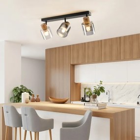 Brilagi - Spot HYGGE 3xE14/15W/230V negru/fumuriu