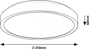 Plafoniera LED pentru baie IP44 Samira D-25cm