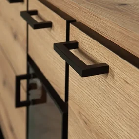 Bufet Soho Nordian Oak 3 Usi Si 1 Sertar 151 Cm