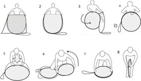 Cort de plajă POP-UP cu șorț și protecție UV50+ 200 x 120 x 90cm