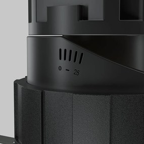 Spot LED incastrabil design tehnic Wise negru