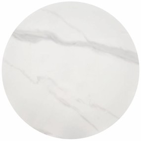 Masa de cafea Talbi marmura alba/alb/auriu ø50/h52 cm