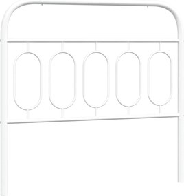 vidaXL Tăblie de pat de schimb metalică, alb, 100 cm