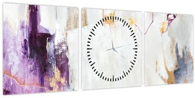 Tablou - Abstract (cu ceas) (90x30 cm)