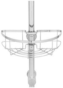 Raft pentru baie argintiu autoadeziv din oțel inoxidabil Floresta – Wenko