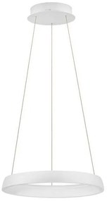 Lustra circulara aluminiu alb LED CCT OVIA 45cm