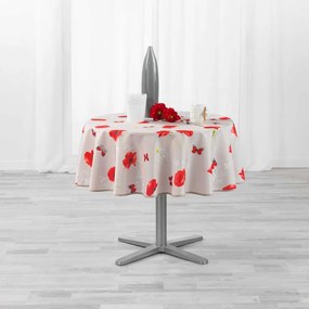 Față de masă ø 180 cm Sweet poppy – douceur d'intérieur