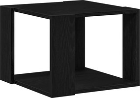 vidaXL Masă de cafea Stejar Negru 40 x 40 x 30 cm Lemn compozit