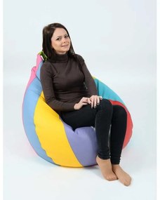 Fotoliu Nirvana Hobbit Pufrelax, Material Piele ecologica - Mozaic
