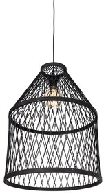 Lampă suspendată inteligentă pentru exterior din ratan negru cu 3 lumini, inclusiv LED - Calamus