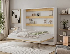 Pat rabatabil Devesto Horizontal Wall 160 Artisan Eiche, 200x160 cm – Artisan Eiche
