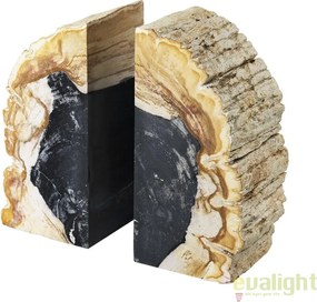 Suport de carti din lemn pietrificat LUX Opia 112446 HZ