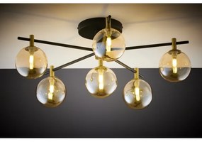 Lustră aplicată Jupiter 2033 FIGARO 6xG9/10W/230V negru/auriu/bej