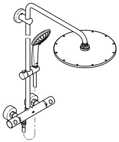 GROHE 26075DA0 - Sistem de duș EUPHORIA 310, finisaj bronz