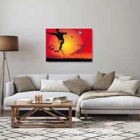 Tablou pe sticlă - Fotbal (70x50 cm)