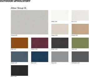 Taburete de exterior / interior design modern premium VELA OTTOMAN 120cm