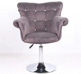 HR804CN Scaun Grafit din Catifea