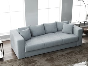 Canapea extensibilă dumonde cu ladă de depozitare si sezut confortabil din spuma high-density, Gloria Zoom Grey 240x100 cm