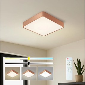 BRILAGI - Plafonieră LED dimabilă POOL SQUARE LED/48W/230V 50x50 cm cupru + telecomandă