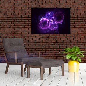 Tablou abstract cu bulbuci (90x60 cm)