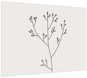 Tablou pe sticlă - Floare de pajiște N⁰3 (70x50 cm)