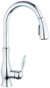 Baterie bucatarie TRENDY S , para de dus extractabila crom