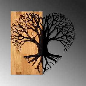 Accesoriu decorativ de perete din lemn Love tree