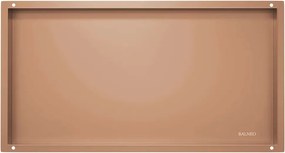 Raft incastrat dreptunghiular Balneo Wall-Box No Rim 60x30x10 cm cupru lucios fara rama
