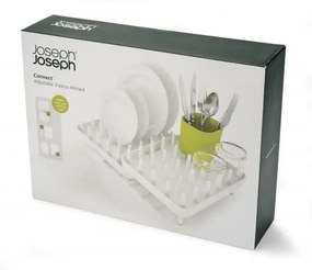 Suport pentru scurs vase, extensibil din 3 parți, Joseph Joseph Connect, alb
