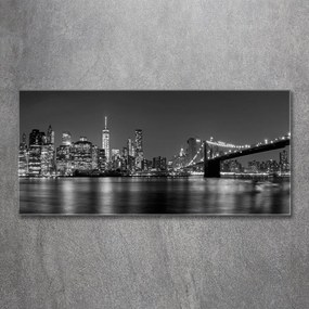 Tablou pe acril Manhattan pe timp de noapte