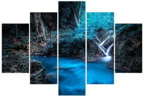 Tablou - Noaptea magică în pădurea tropicală (150x105 cm)