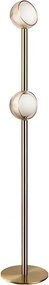 Ideal Lux - Lampă de podea LED BLOOM, 2xLED/5,5W/230V, CRI 90, auriu/bej fumuriu