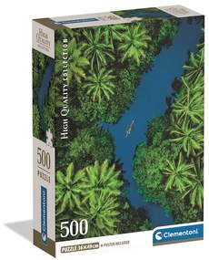 Colorat Aerial View Râu tropical 500 piese Puzzle Compact Clementoni