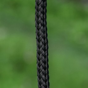 Outsunny Leagăn cu formă de cuib de pasăre rotundă Panier Ø 110 cm 4 inele incluse metal epoxidic Oxford de înaltă densitate Albastru | Aosom Romania