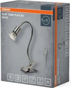 Osram - Lampă cu clemă CLIP TUBE FLEX 1xGU10/5W/230V crom mat