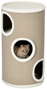 PawHut Cutie de zgariat pentru pisici, plus moale, covor de zgariere din sisal, robusta, Ø38 x 70H cm, Maro | Aosom Romania