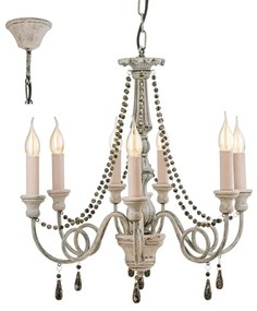 Eglo 49822 - Lustră cu lanț COLCHESTER 8xE14/40W