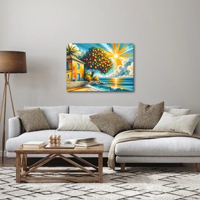 Tablou - Casă cu portocale I. (70x50 cm)