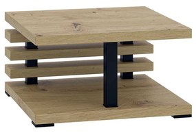 Măsuță de cafea Koramo (stejar artisan + stejar artisan + Negru). 1054274
